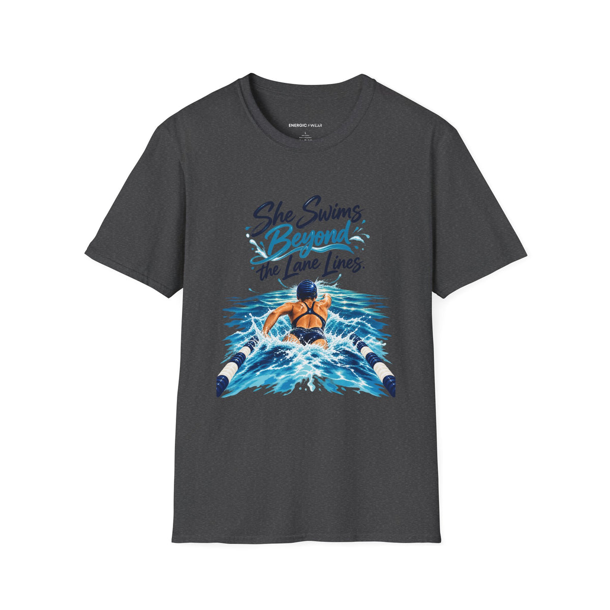She Swims Beyond the Lane Lines T-Shirt