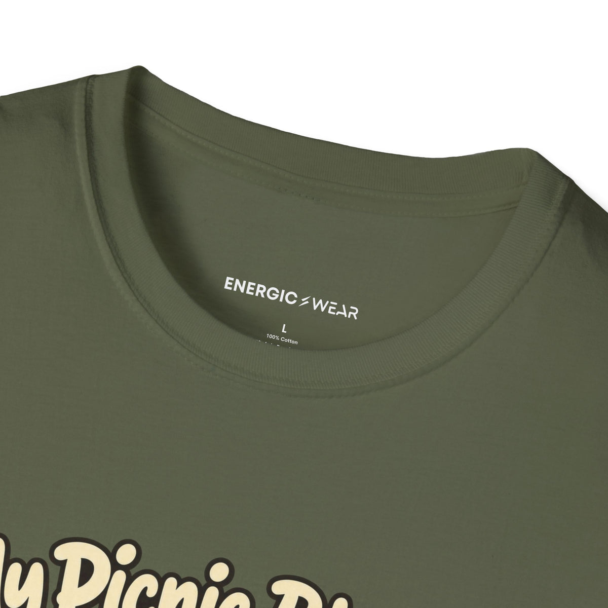 Graphic fitness T-shirt featuring the "My Picnic Blanket Has a Cooldown Reservation" design.