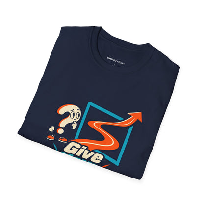 Graphic fitness T-shirt featuring the "Give Your Doubt a Demonstration" design.