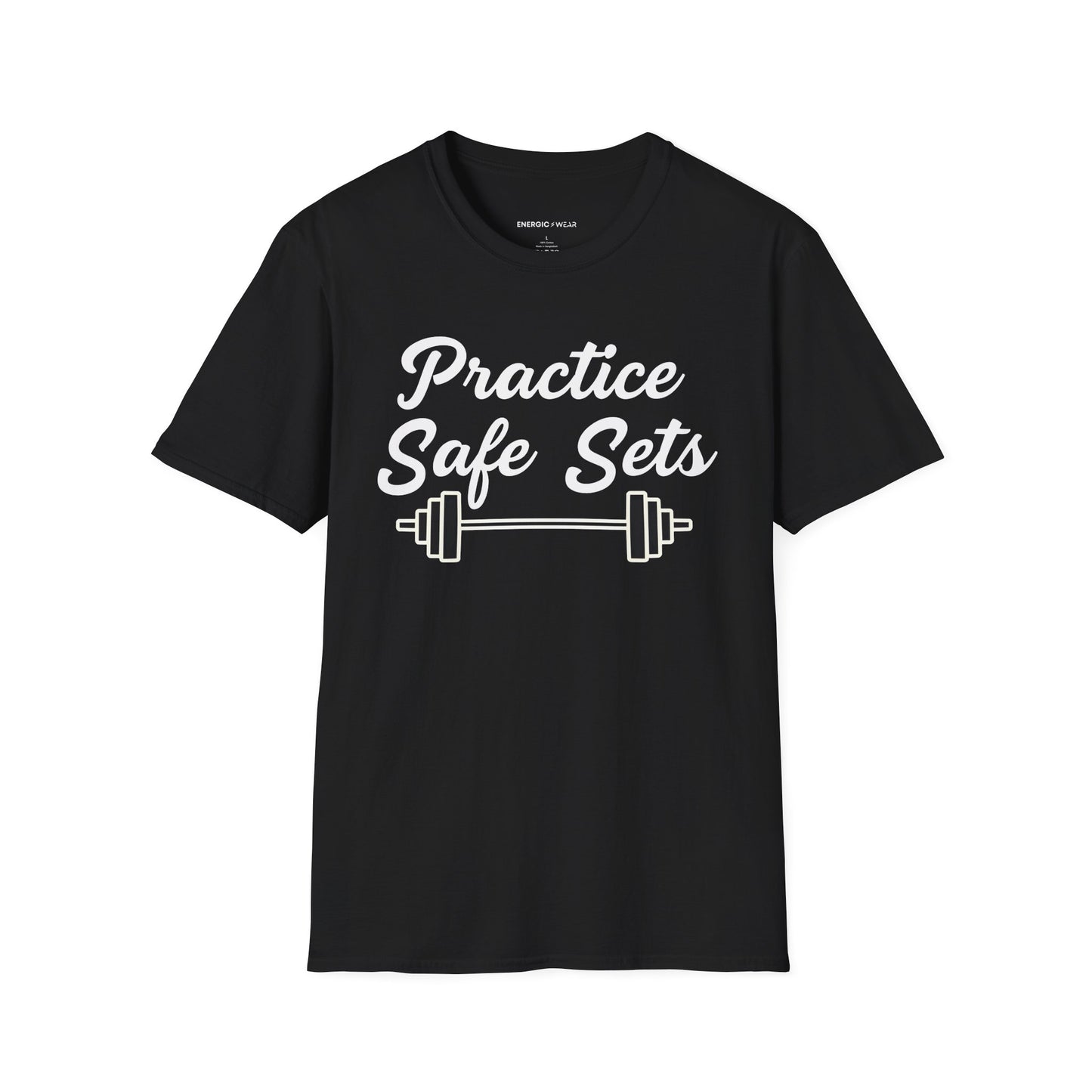 Practice Safe Sets Tshirt – Motivational Gym Tee