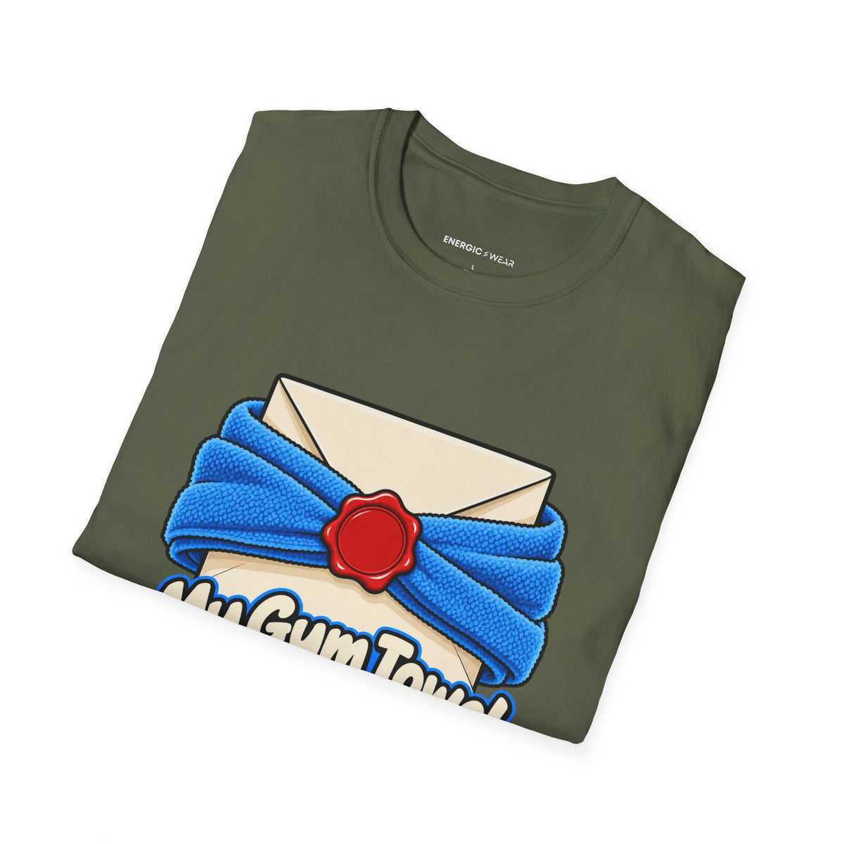 Graphic fitness T-shirt featuring the "My Gym Towel Has a Confidentiality Clause" design.
