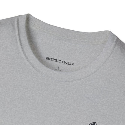 Graphic fitness T-shirt featuring the "Floor to Feet Is Progress Worth Celebrating" design.