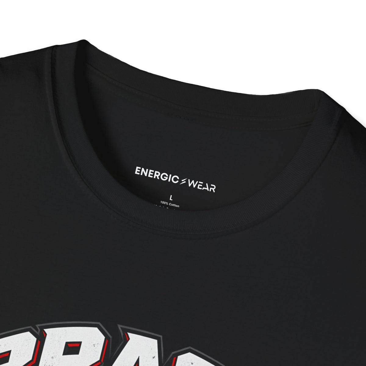 Graphic fitness T-shirt featuring the "Brace for the Work You Chose" design.