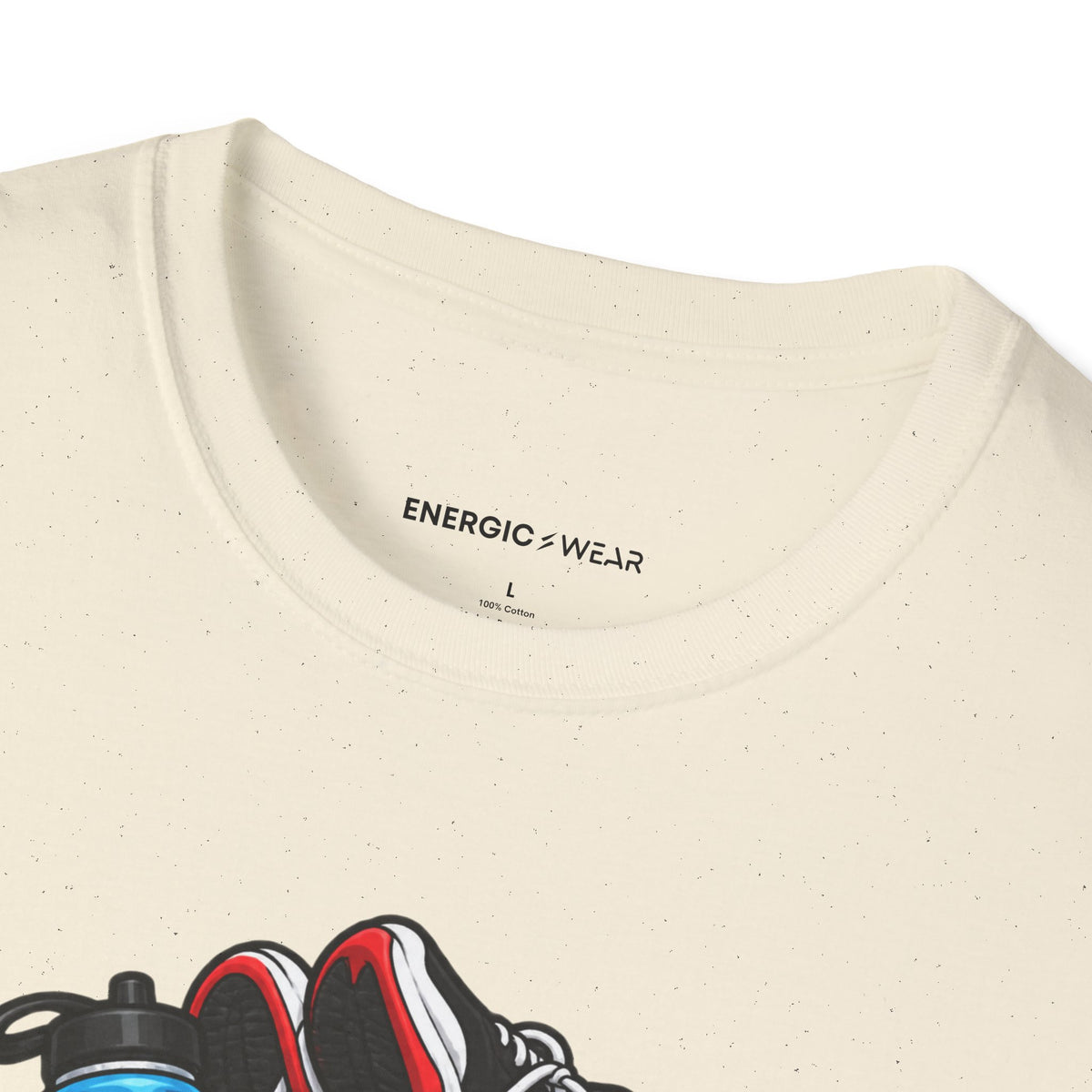 Graphic fitness T-shirt featuring the "I Need a Spotter for My Gym Bag" design.