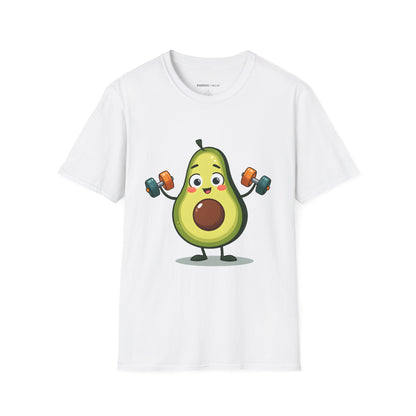 Healthy Fit Avocado - Funny Fitness Workout Tee