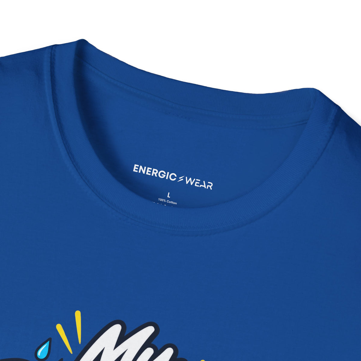 Graphic fitness T-shirt featuring the "My Rainy-Day Effort Still Counts" design.