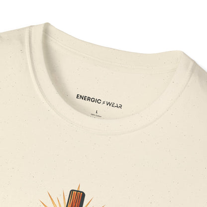 Graphic fitness T-shirt featuring the "Strong Enough to Serve, Humble Enough to Learn" design.