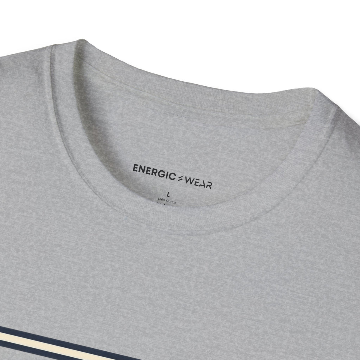 Graphic fitness T-shirt featuring the "Stretch Into the Space You Have" design.