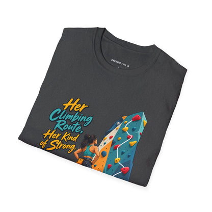 Her Climbing Route Her Kind of Strong T-Shirt