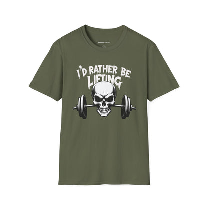 I'D RATHER be LIFTING! Funny Workout Gym Tee