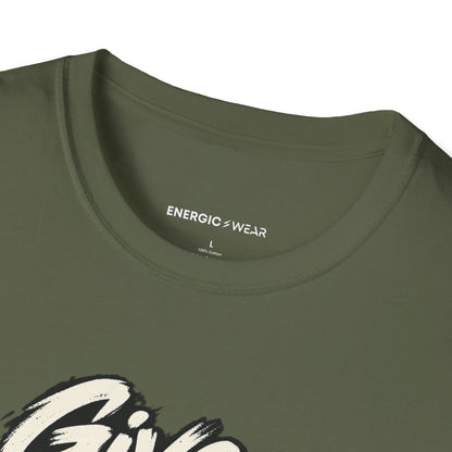 Graphic fitness T-shirt featuring the "Give the Ordinary Tuesday Some Grit" design.