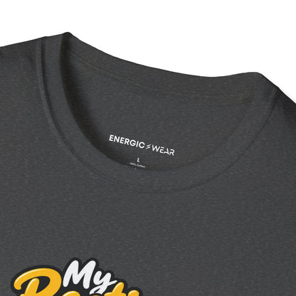 Graphic fitness T-shirt featuring the "My Resting Heart Rate Has a Work Email" design.