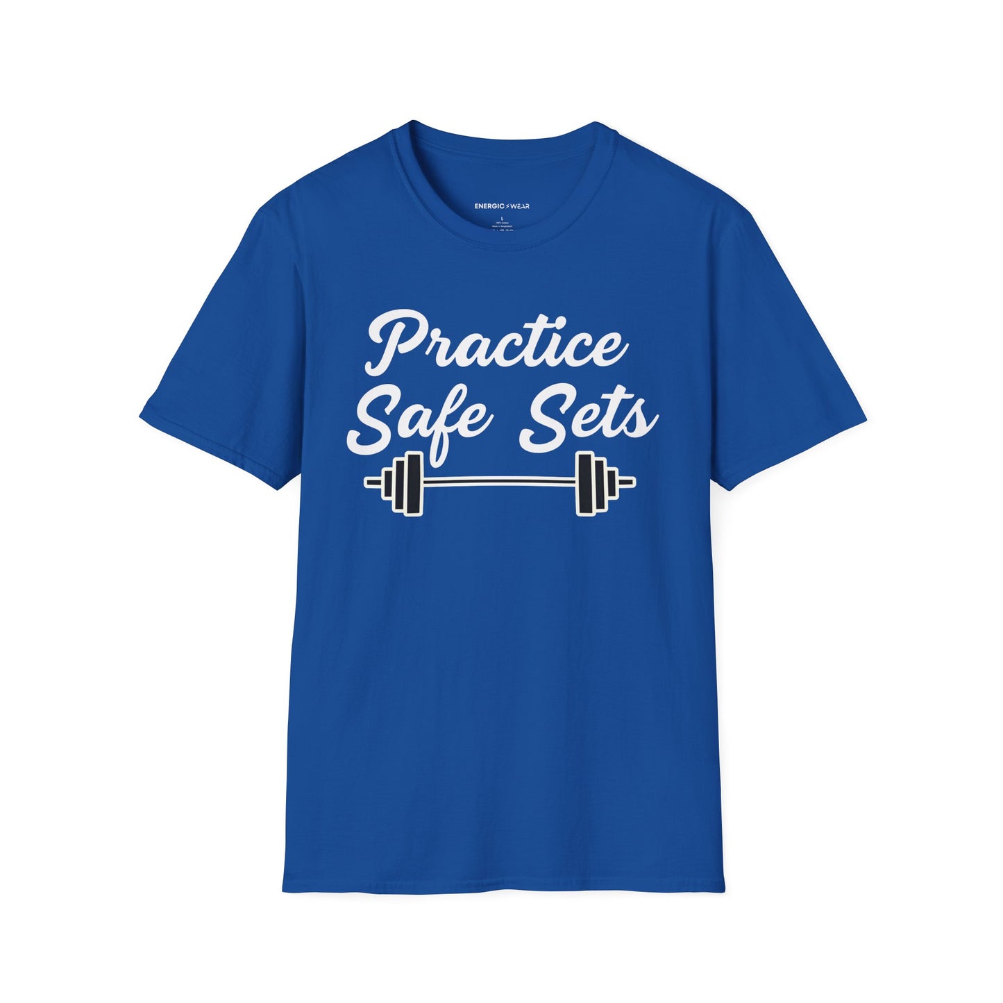 Practice Safe Sets Tshirt – Motivational Gym Tee