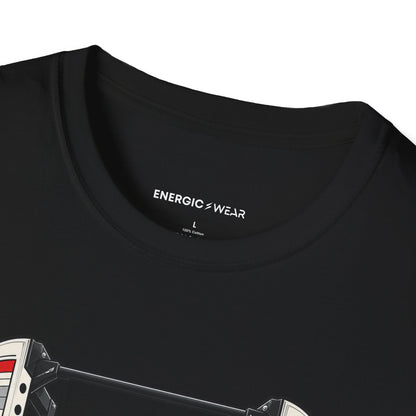 Graphic fitness T-shirt featuring the "The Rack Is Where the Plan Gets Real" design.