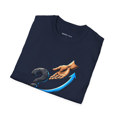Graphic fitness T-shirt featuring the "The Bravest Rep Was Asking for Help" design.