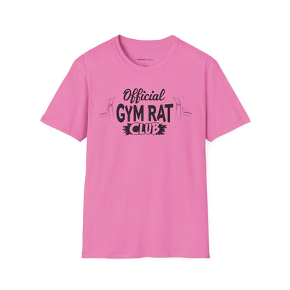 Official Gym Rat Club TShirt – Motivational Lifestyle Tee