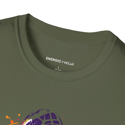 Graphic fitness T-shirt featuring the "She Brought the Spark to Class" design.