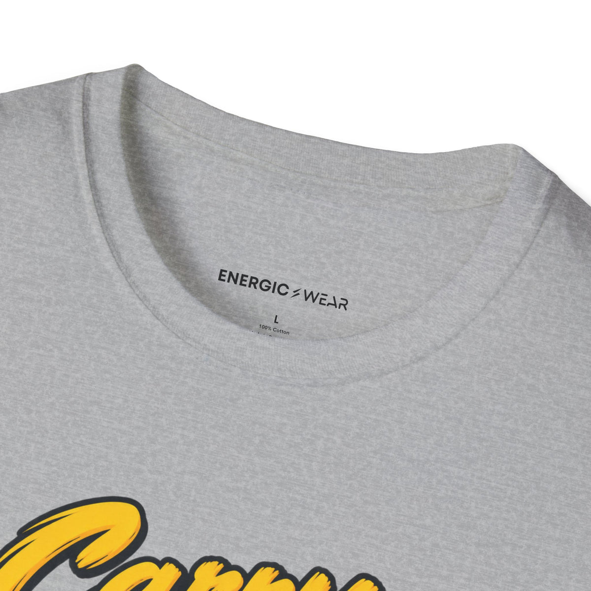 Graphic fitness T-shirt featuring the "Carry the Beat Through the Last Chorus" design.