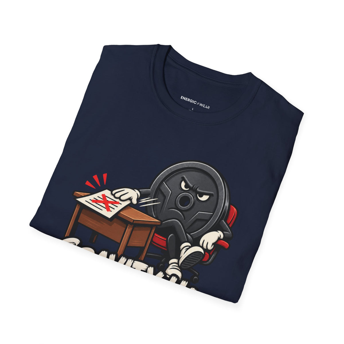Graphic fitness T-shirt featuring the "Gravity Has Rejected My Counteroffer" design.