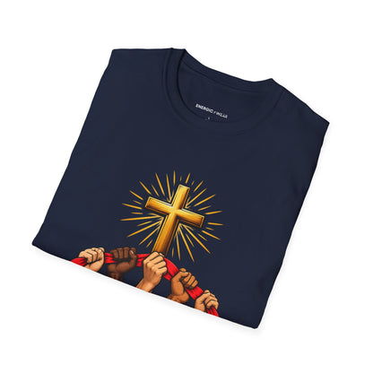 Graphic fitness T-shirt featuring the "Use the Strength Share the Credit" design.