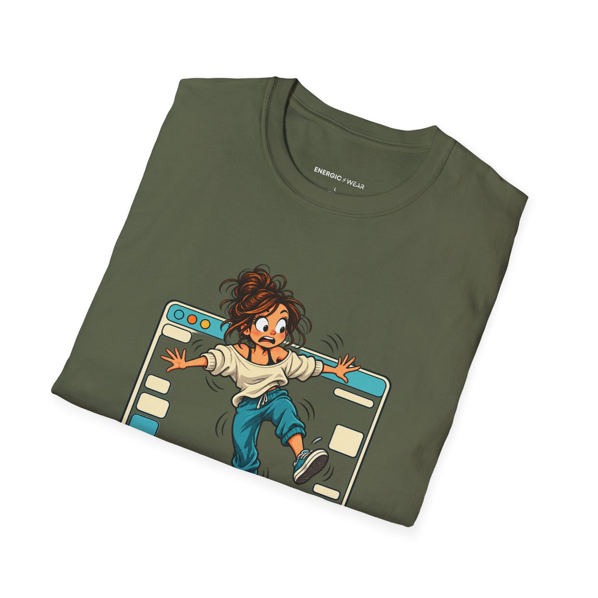 Graphic fitness T-shirt featuring the "My Balance Is Still in Beta" design.