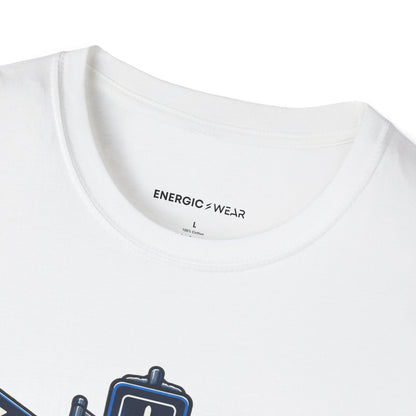 Graphic fitness T-shirt featuring the "I Can Find the Gym in Any Airport" design.