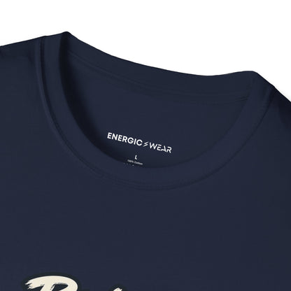 Graphic fitness T-shirt featuring the "Bring Patience to the Plateau" design.