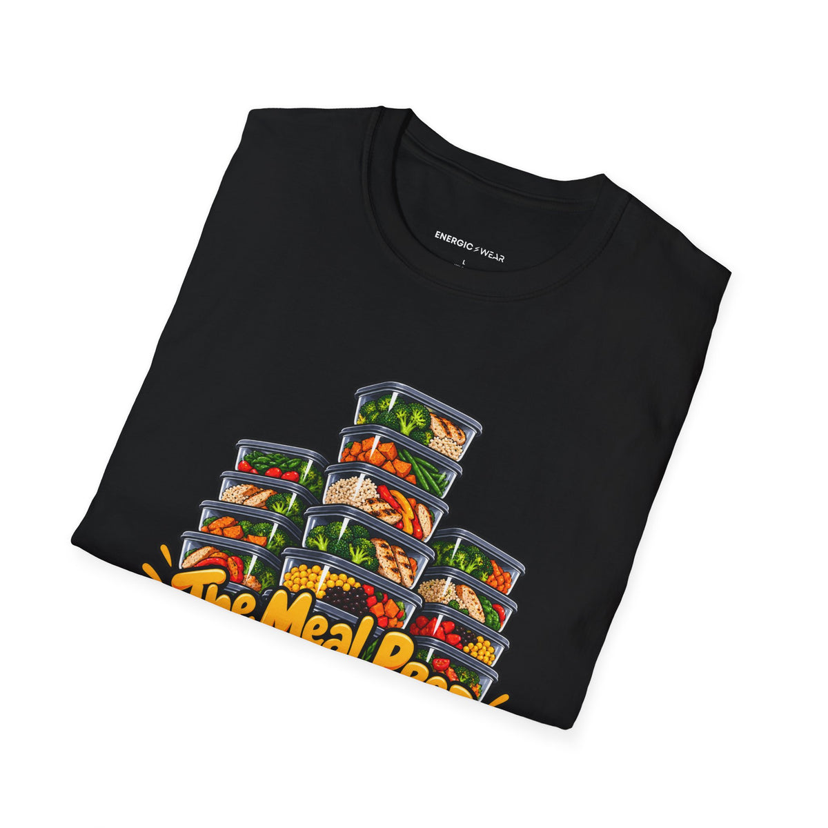 Graphic fitness T-shirt featuring the "The Meal Prep Containers Are Multiplying" design.