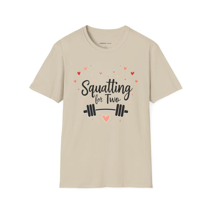 Squatting For Two! Unisex TShirt – Strong Mom Tee