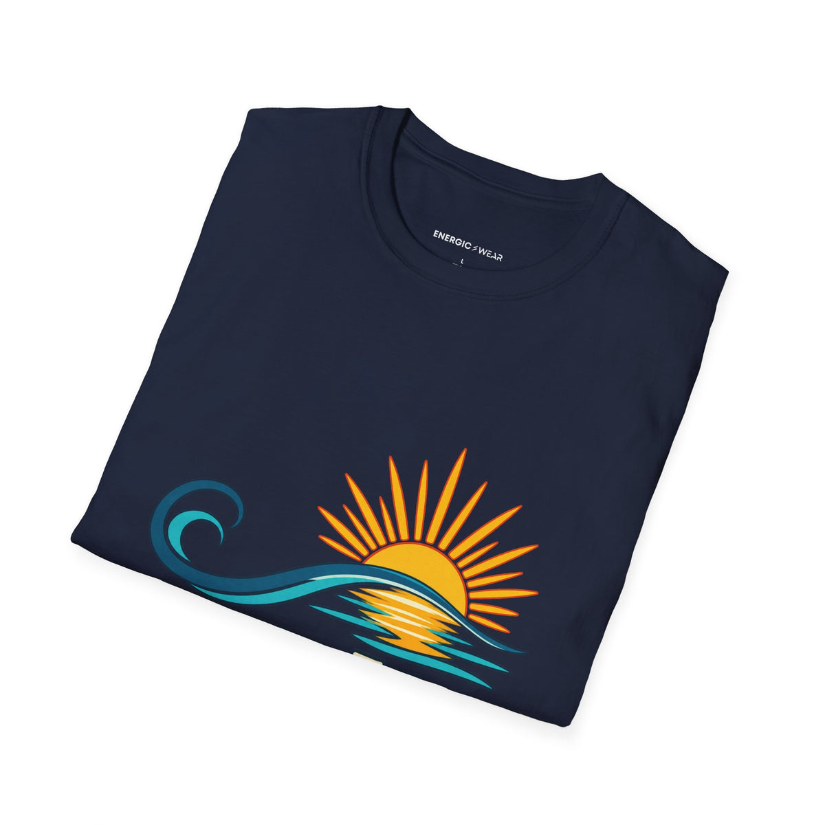 Graphic fitness T-shirt featuring the "A Longer Exhale a Wider Horizon" design.