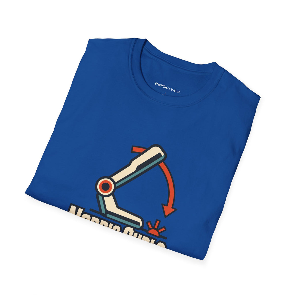 Graphic fitness T-shirt featuring the "Nordic Curls Keep Me Humble" design.