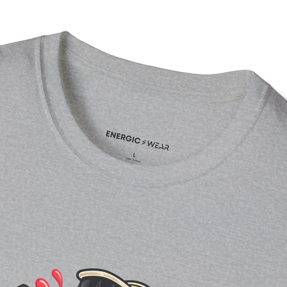 Graphic fitness T-shirt featuring the "My Smoothie Has a Support Team" design.