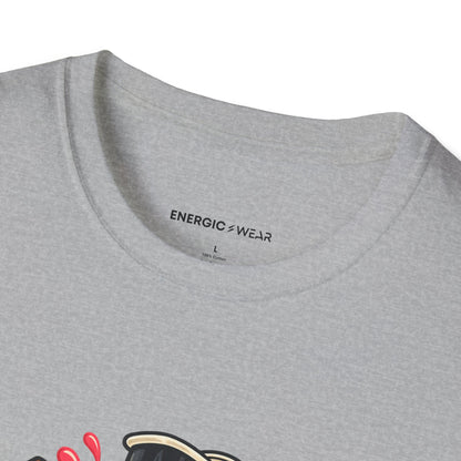Graphic fitness T-shirt featuring the "My Smoothie Has a Support Team" design.