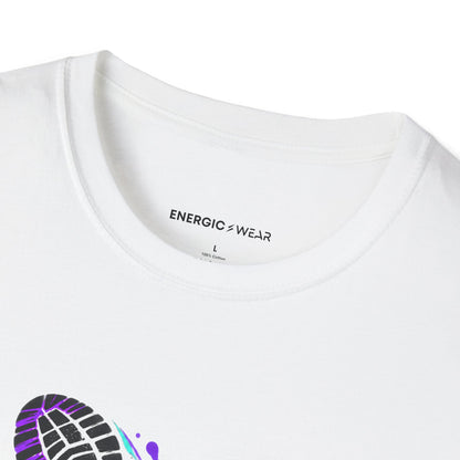 Graphic fitness T-shirt featuring the "No Apology in My Footwork" design.