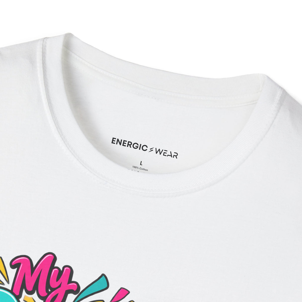 Graphic fitness T-shirt featuring the "My Dance Class Is an Unscheduled Confetti Event" design.