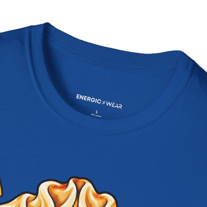 Graphic fitness T-shirt featuring the "My Post-Gym Plans Are Folded Like Dumplings" design.