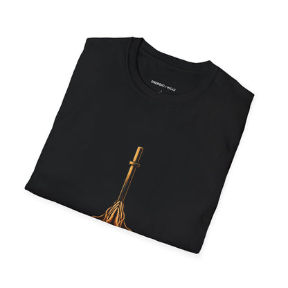 Graphic fitness T-shirt featuring the "Steady in Training, Rooted in Prayer" design.