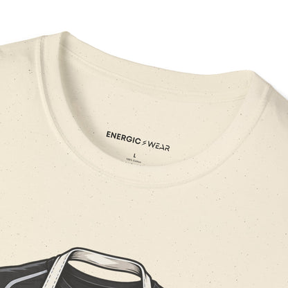 Graphic fitness T-shirt featuring the "My Apron Fits Over My Gym Clothes" design.