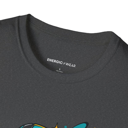 Graphic fitness T-shirt featuring the "Her Workout Doesn't Need a Before Photo" design.