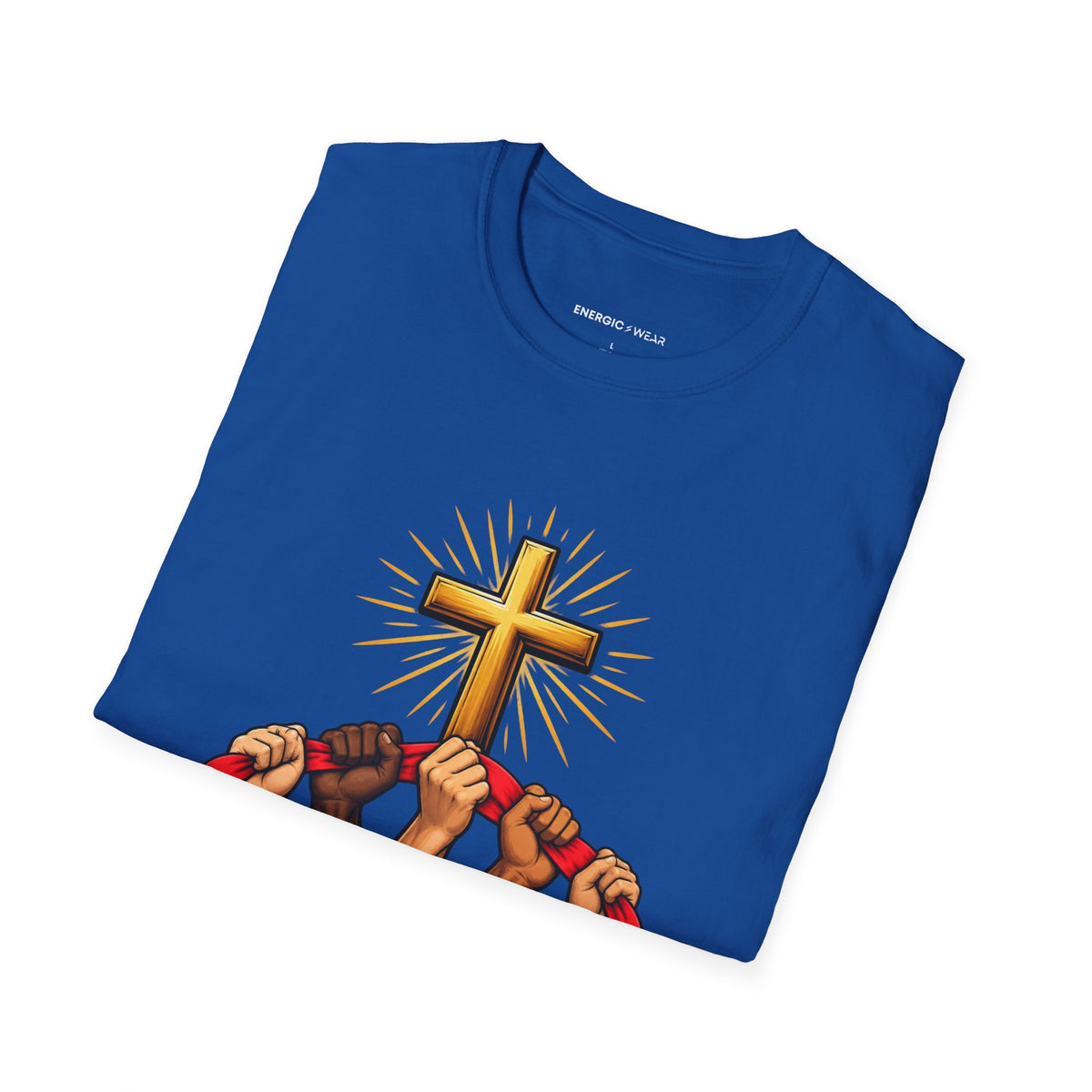 Graphic fitness T-shirt featuring the "Use the Strength Share the Credit" design.
