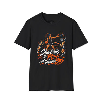 She Calls the Play and Takes the Shot T-Shirt