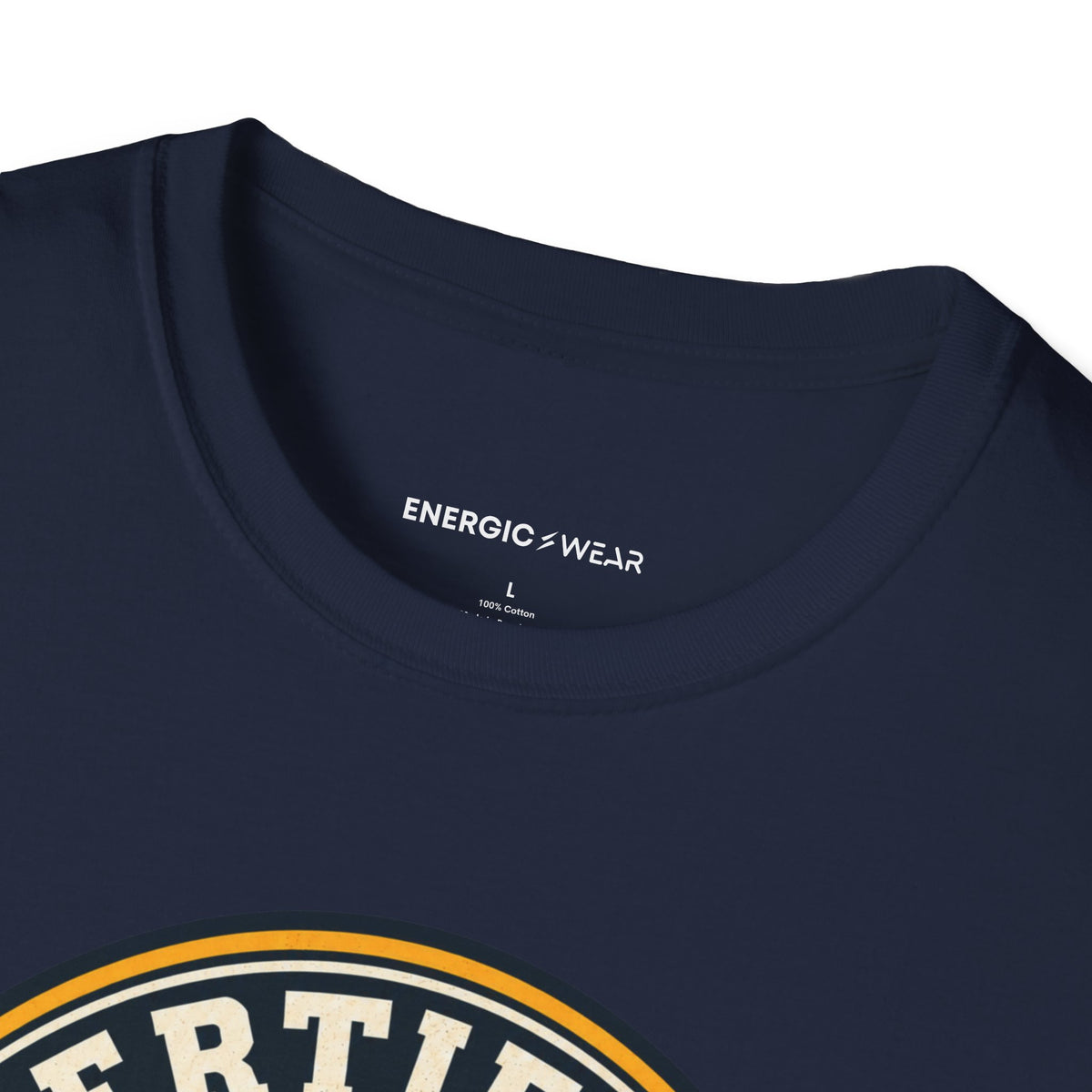 Graphic fitness T-shirt featuring the "Certified to Show Up" design.