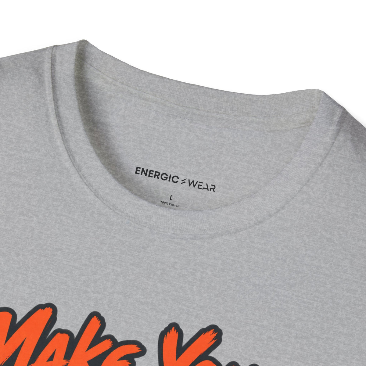 Graphic fitness T-shirt featuring the "Make Your Starting Point Proud" design.