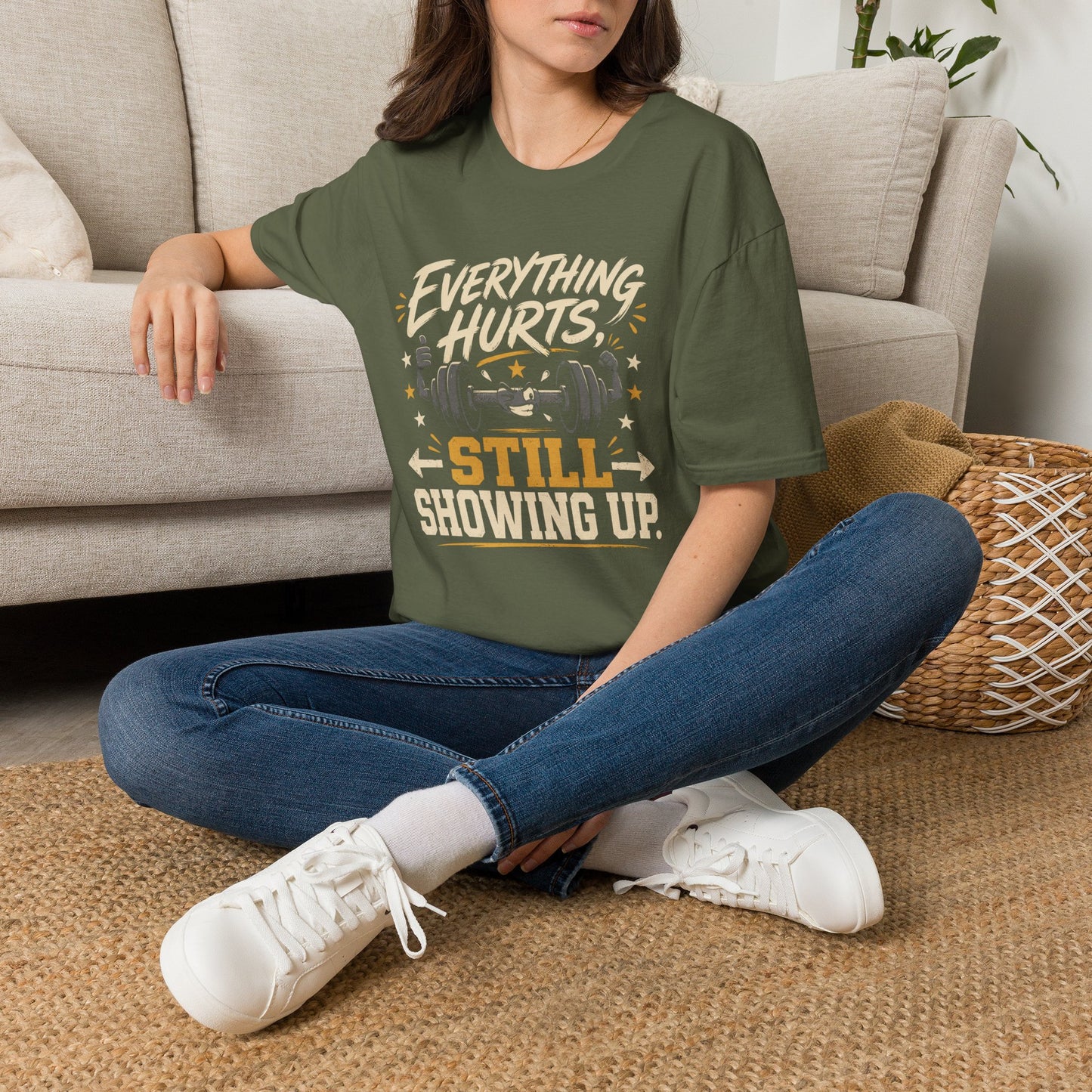 Everything Hurts, Still Showing Up T-Shirt