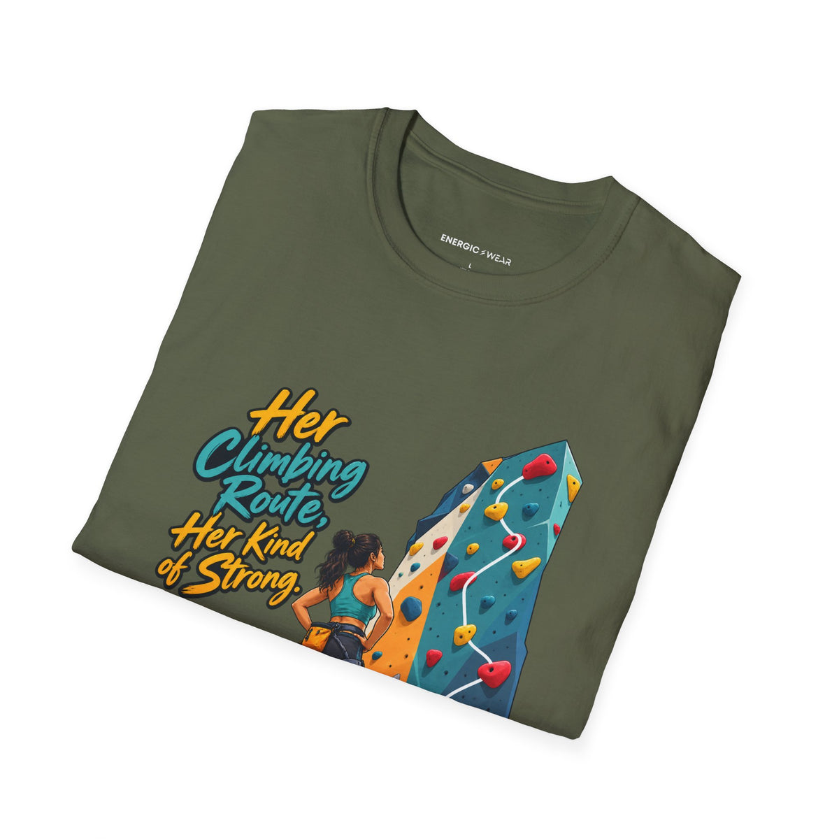 Her Climbing Route Her Kind of Strong T-Shirt
