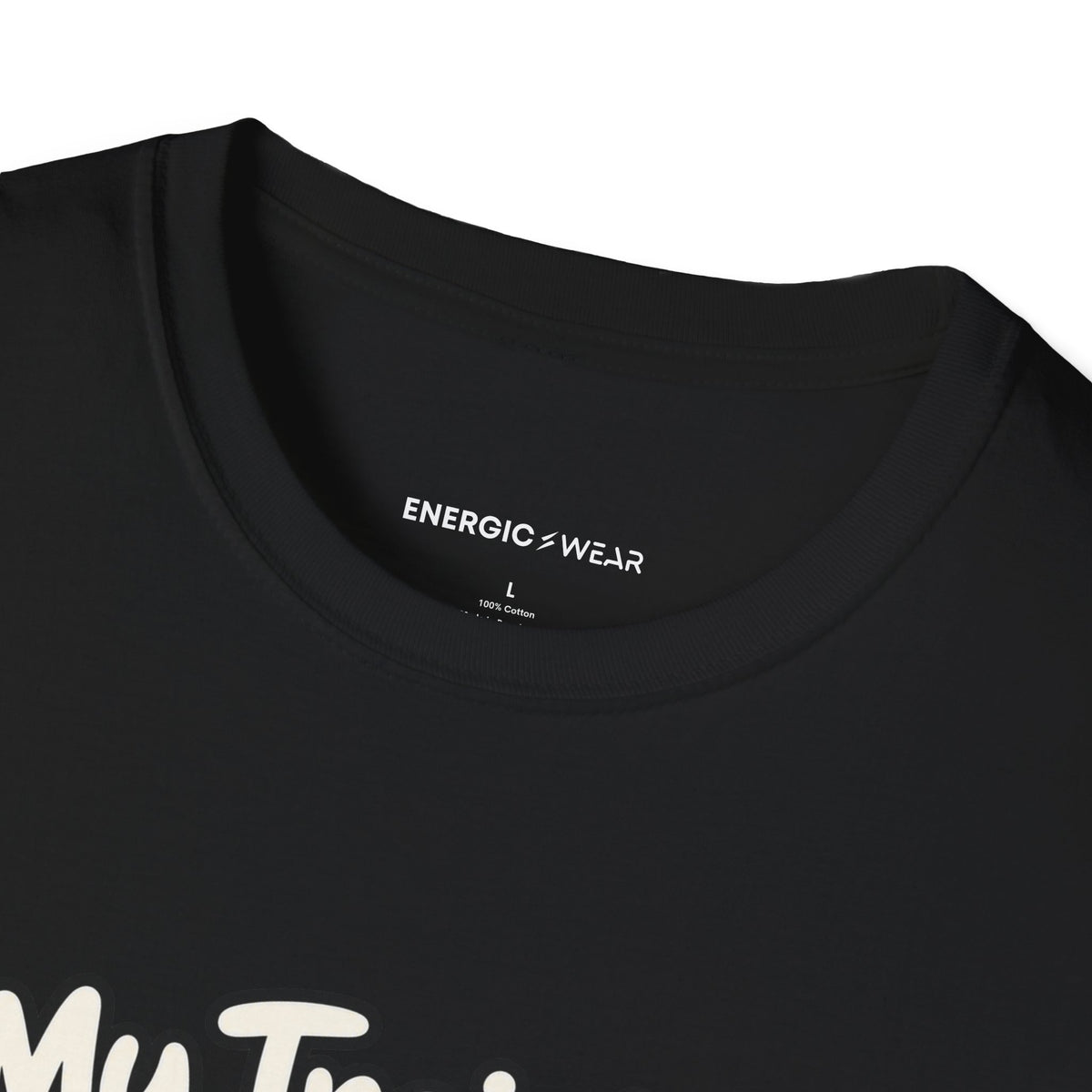 Graphic fitness T-shirt featuring the "My Training Buddy Stole the Last Strawberry" design.