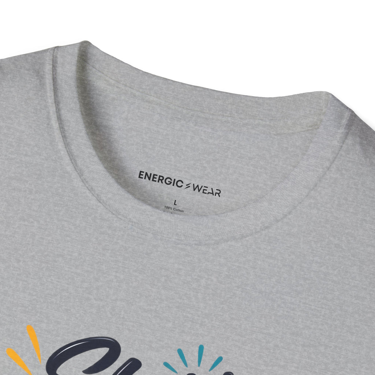 Graphic fitness T-shirt featuring the "She Measures Progress in Possibilities" design.