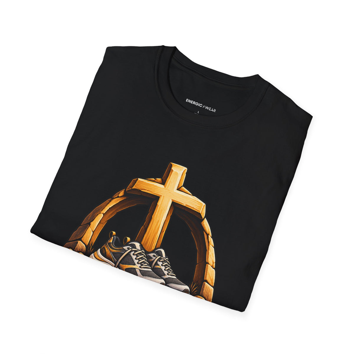 Graphic fitness T-shirt featuring the "My Rest Is an Act of Trust" design.