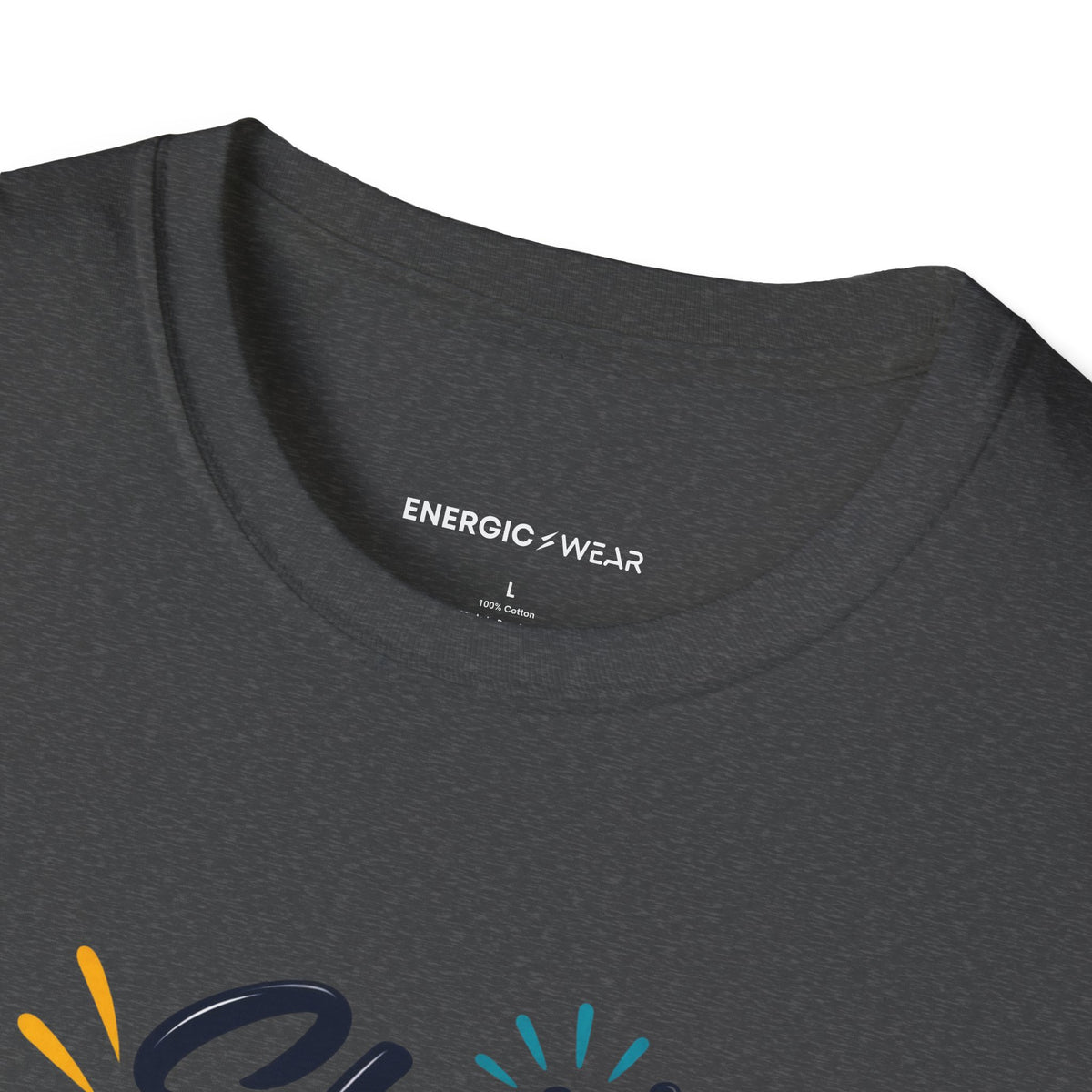 Graphic fitness T-shirt featuring the "She Measures Progress in Possibilities" design.