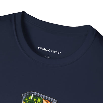 Graphic fitness T-shirt featuring the "The Meal Prep Containers Are Multiplying" design.